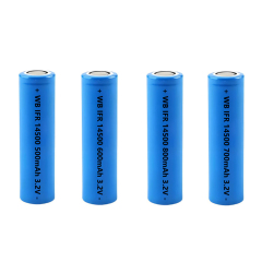 14500 LiFePO4 rechargeable lithium iron phosphate battery cell 3.2V IFR LFP