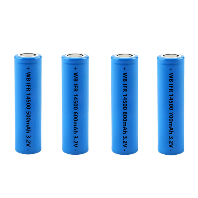 14500 LiFePO4 rechargeable lithium iron phosphate battery cell 3.2V IFR LFP