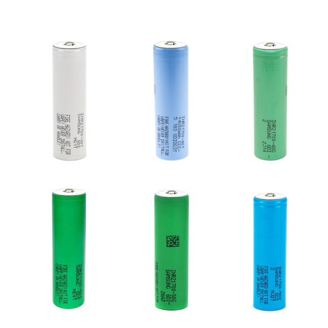 Samsung 21700 Battery Cells | 30T, 40T, 48G, 50G, 50E and 50S