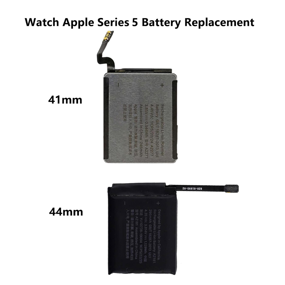 Apple Watch Series 5 (S5, Gen 5th) replacement battery, new lithium backup, best iPhone watch option
