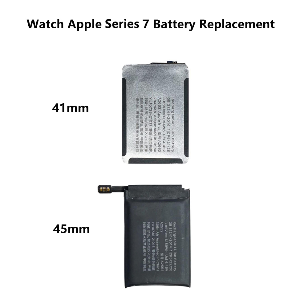 Apple Watch Series 7 (S7, Gen 7th) replacement battery, new lithium backup, best iPhone watch option