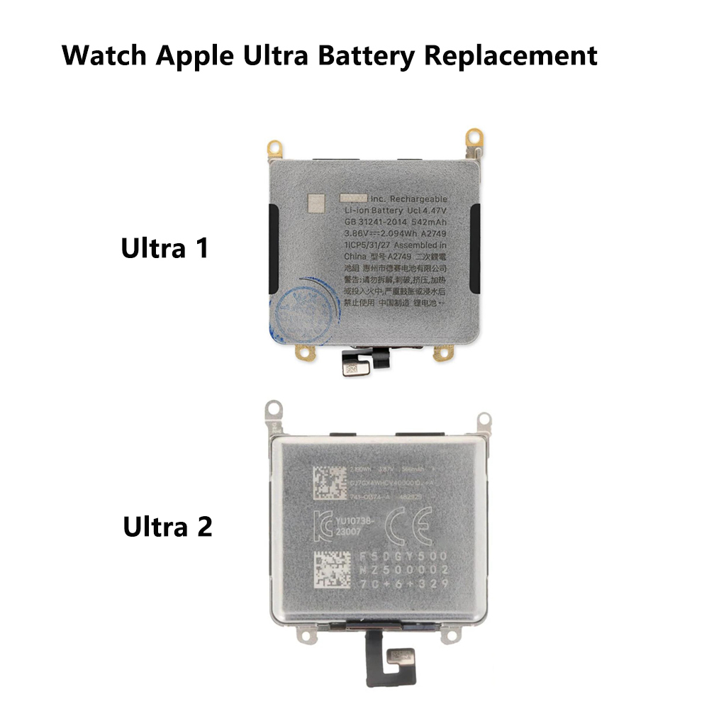 Apple Watch Ultra battery replacement lithium