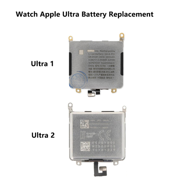 Apple Watch Ultra battery replacement lithium