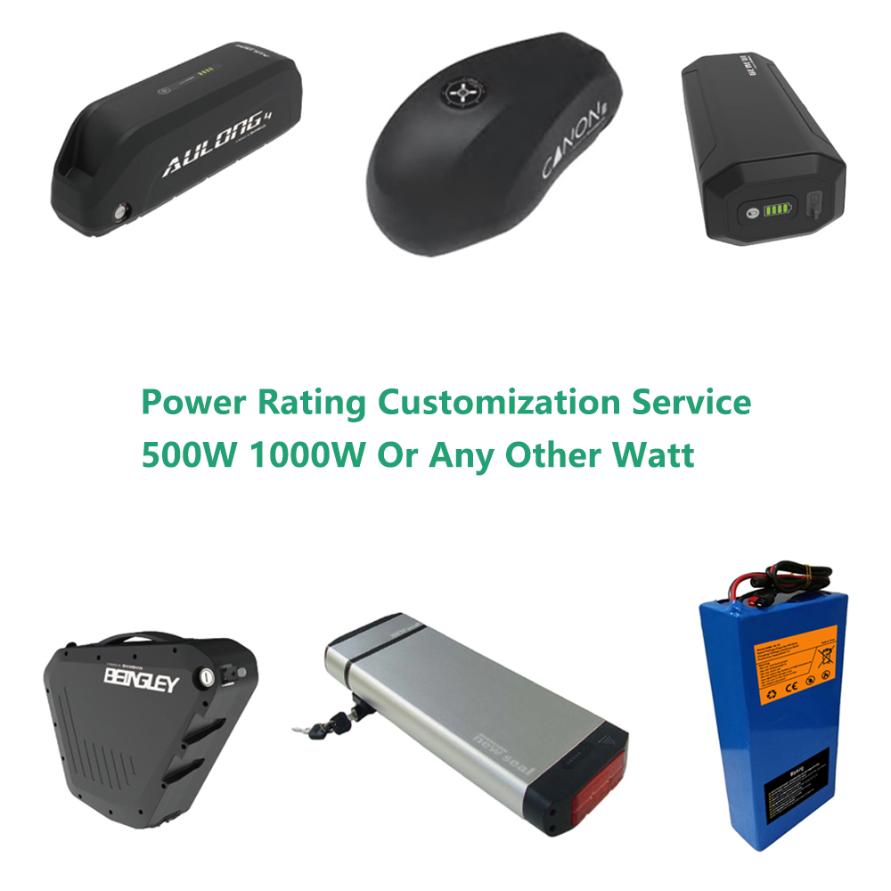 48V 500W 750W 1000W 1500W 1800W 2000W 3000W lithium ebike battery for electric bicycle