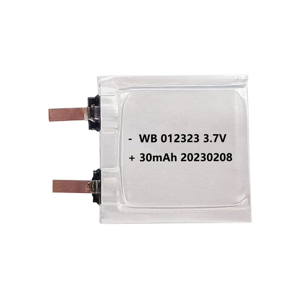 012323 Ultra Thin LiPo Battery 30mAh 3.7V Lithium Polymer