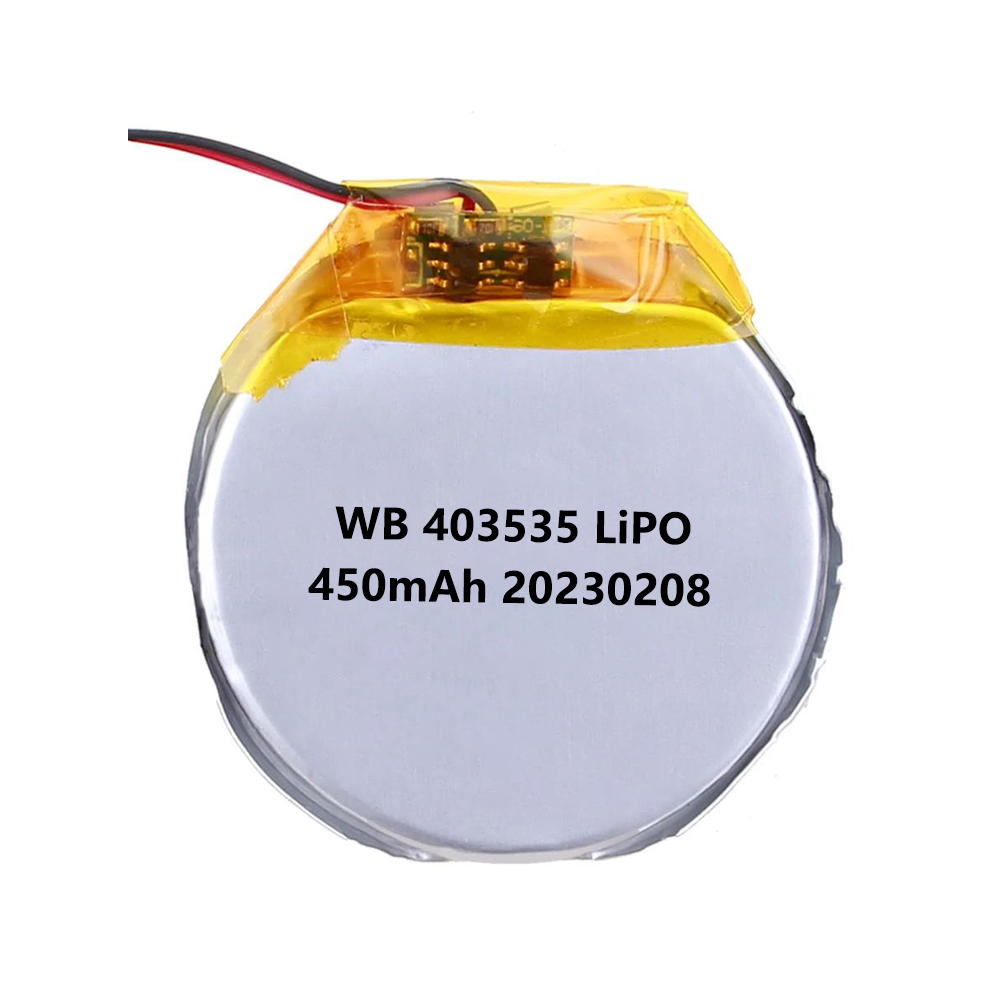 403535 450mAh Round LiPo Battery