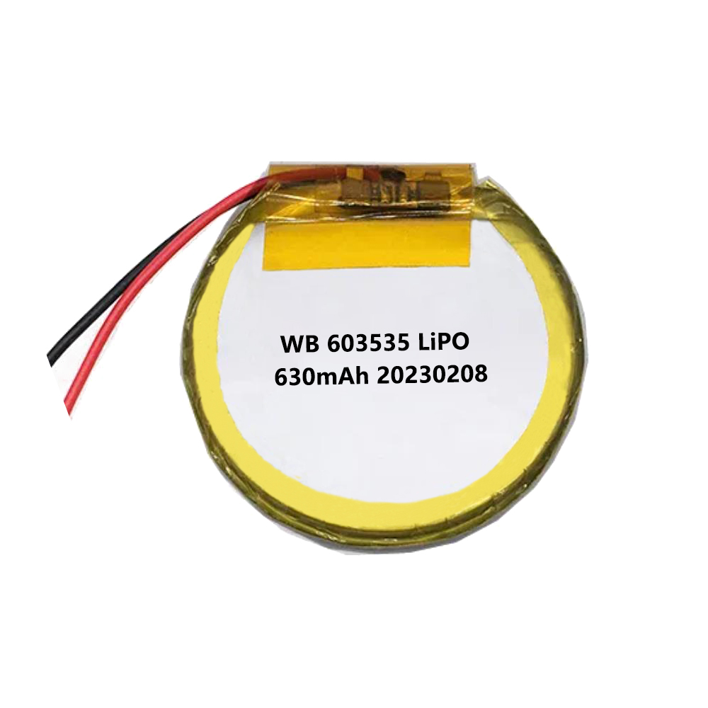603535 630mAh Round LiPo Battery