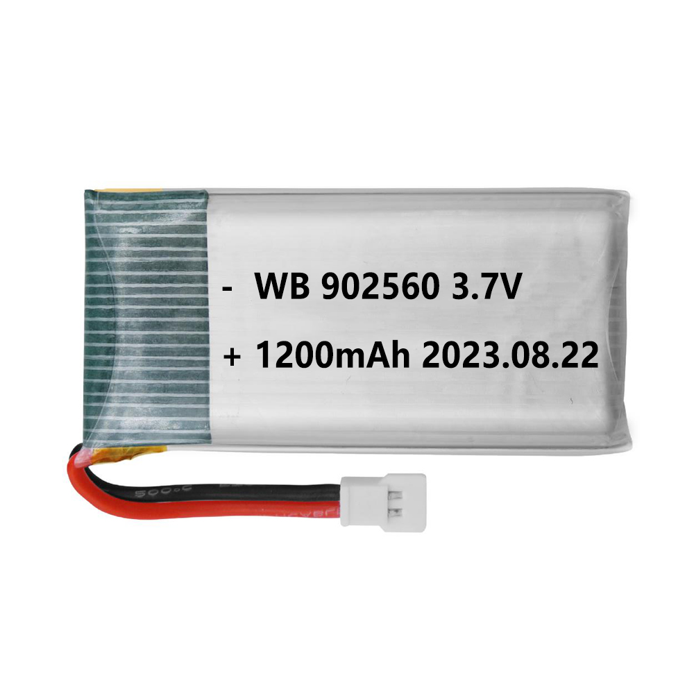 3.7V 1S 902560 1200mAh RC Drone LiPo Battery With 25C Lithium Polymer Cell