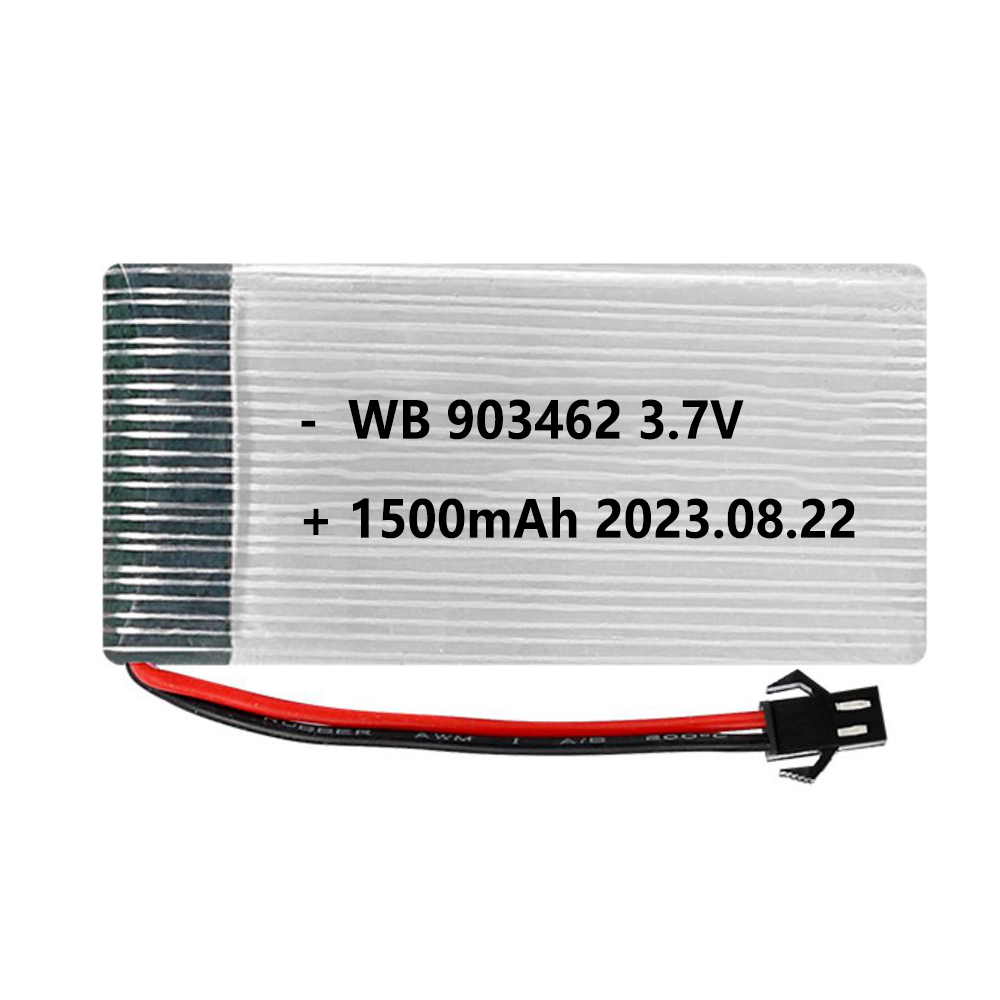 3.7V 1S 903462 1500mAh RC Drone LiPo Battery With 25C Lithium Polymer Cell