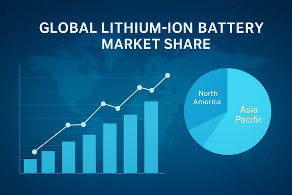 Lithium battery technology compared across American, China and EU markets showing innovation and development trends
