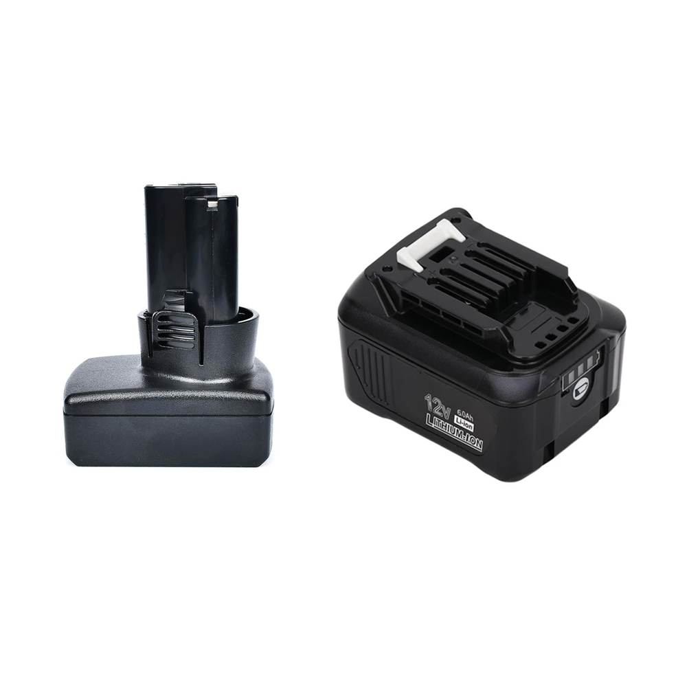 12V Makita battery supporting multiple capacities up to 6Ah