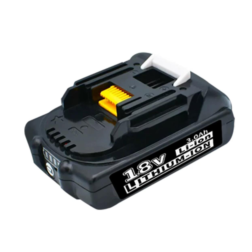 18V Makita battery supporting multiple capacities up to 3Ah