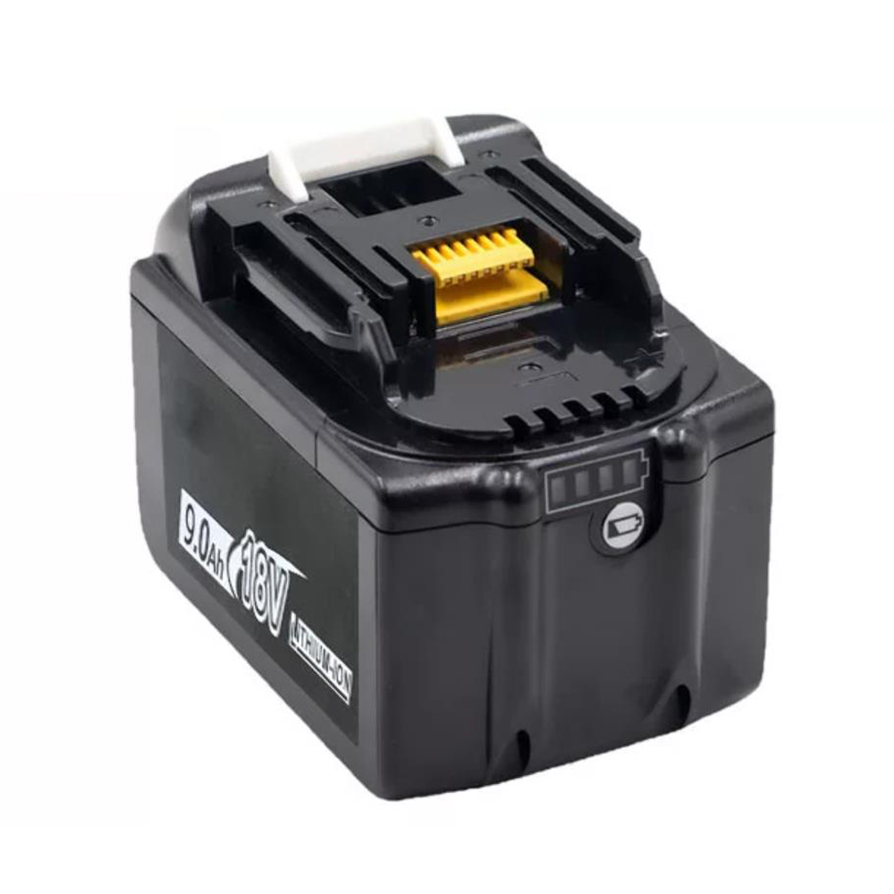 18V Makita battery supporting multiple capacities up to 9Ah