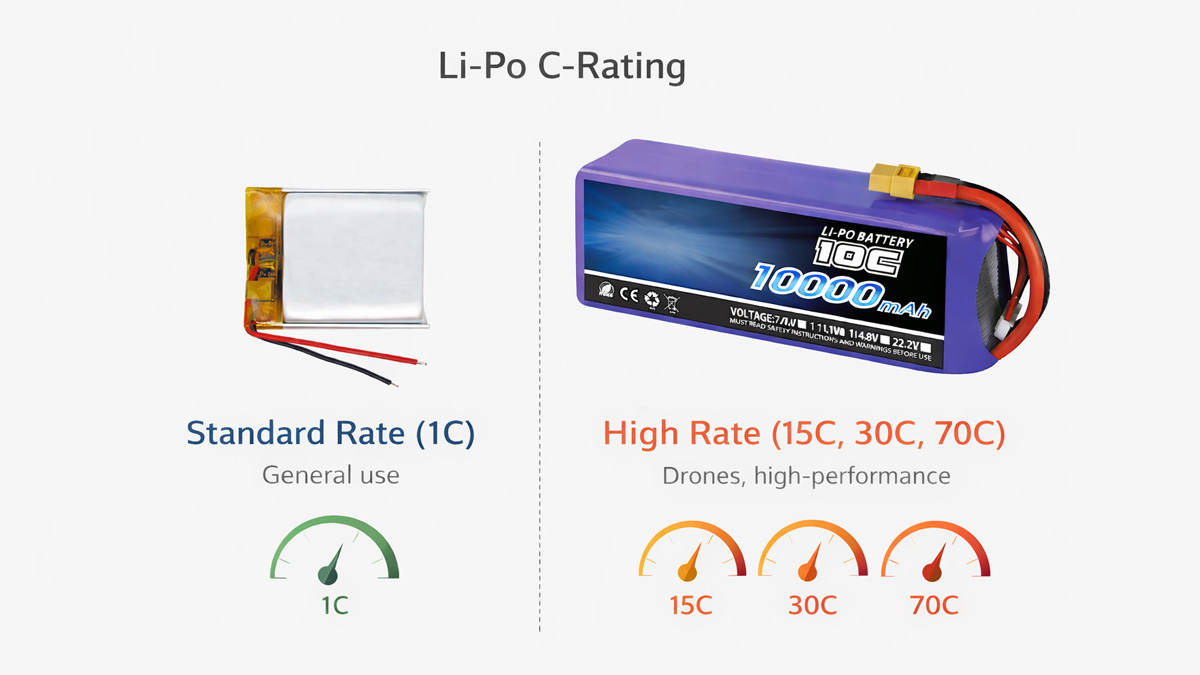 what is c rating on lipo What Does C Rating On Lipo Batteries Mean? How To Understand And Calculate  The C-rate Of Lithium Batteries? main image 0