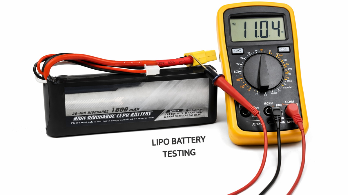 Testing a LiPo battery: measuring voltage, capacity, and internal resistance
