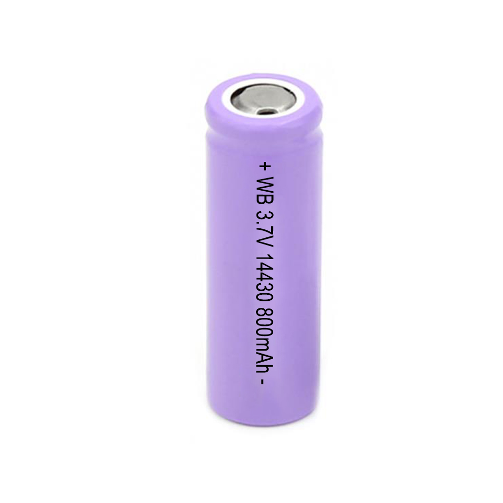 14430 800mAh 3.7V lithium battery cell