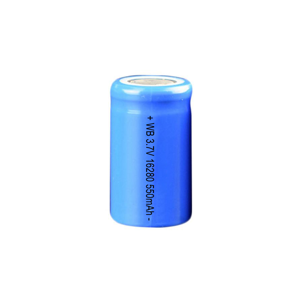 16280&nbsp;550mAh 3.7V lithium battery cell