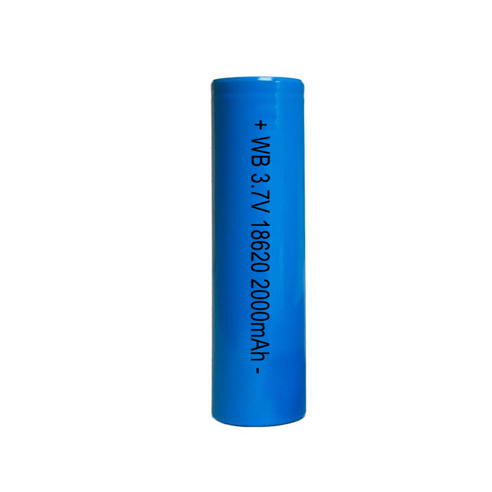 18620&nbsp;2000mAh 3.7V lithium battery cell