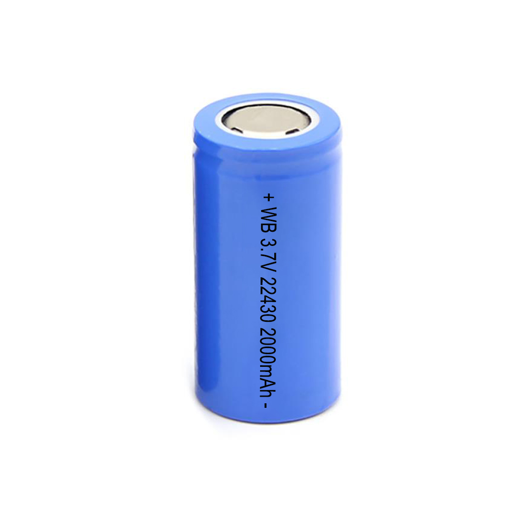 22430 2000mAh 3.7V lithium battery cell