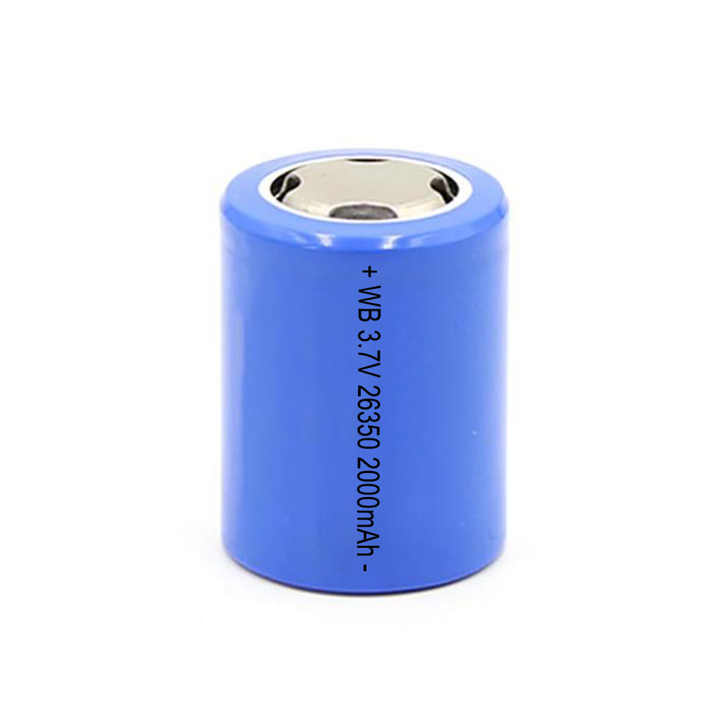 26350&nbsp;2000mAh 3.7V lithium battery cell