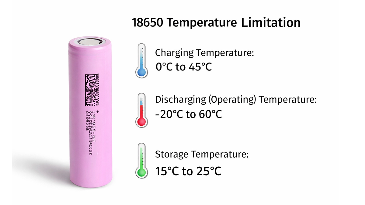 18650 battery temperature limits and effects of high and low temperatures