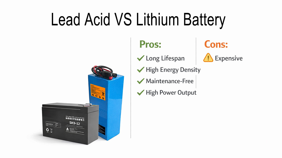 lead-acid vs lithium battery advantages and disadvantages comparison highlighting key differences