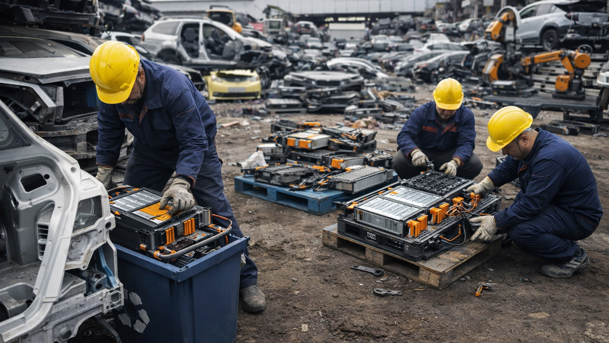 lithium car battery recycling process and safe disposal methods