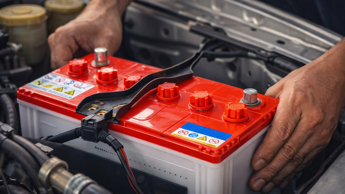 car battery voltage during engine start and how it drops under load