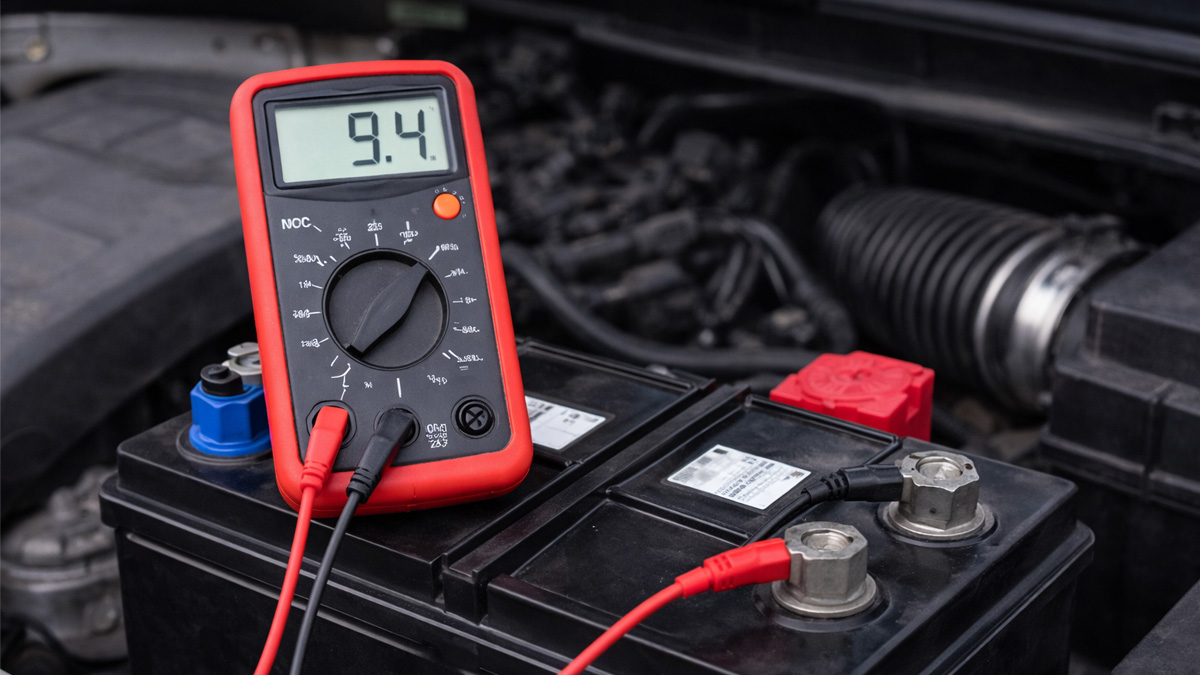 testing car battery voltage
