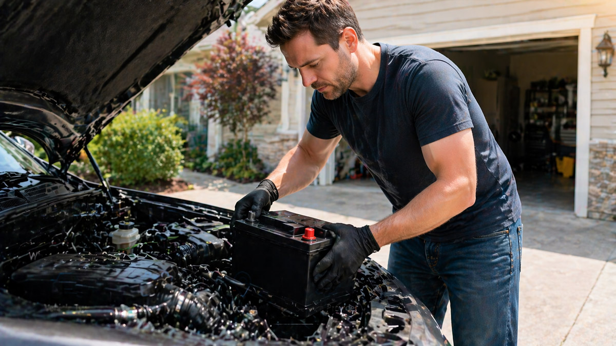 Tools and steps to replace and install a car battery at home