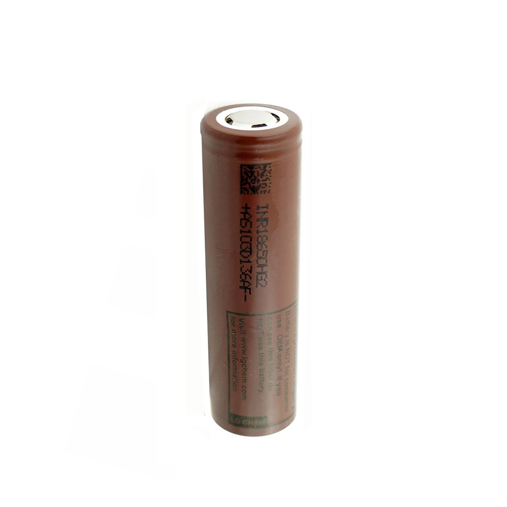 LG HG2 chocolate 18650 3000mAh 20A battery cell for vape mods and flashlights