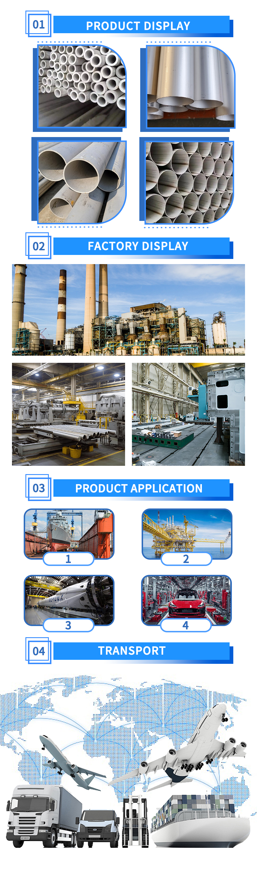 Stainless Steel Industrial Pipe