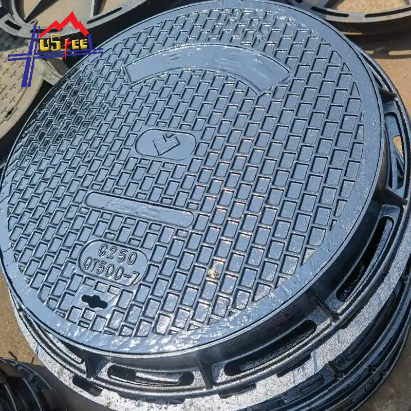 Cast iron manhole cover