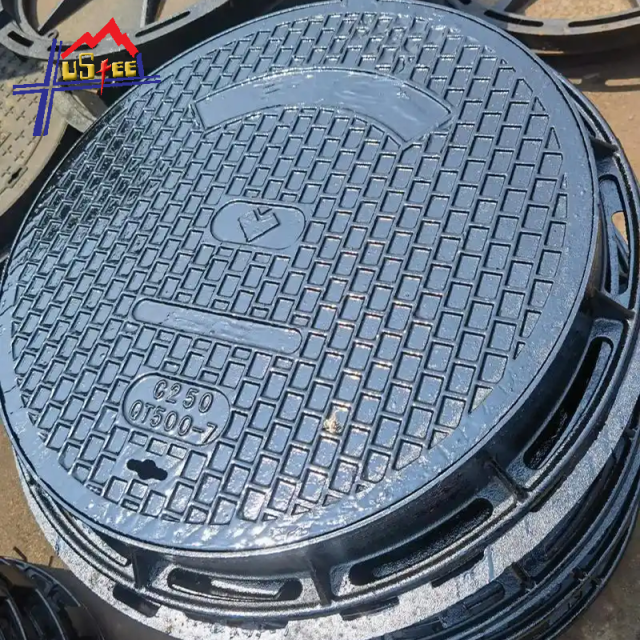Cast iron manhole cover