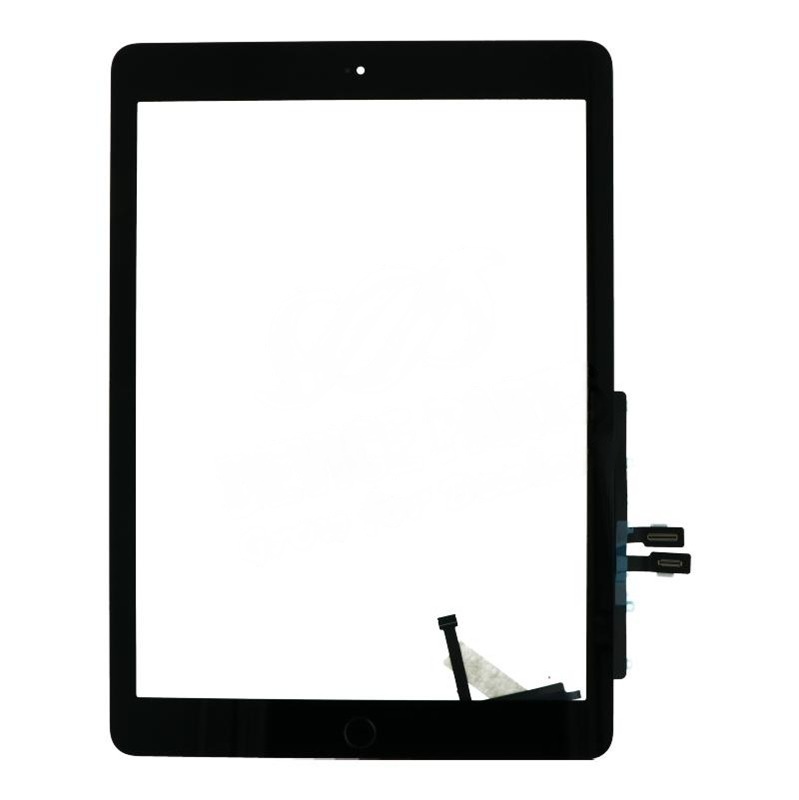 Touch Screen + Touch Screen Adhesive with Fingerprint Sensor Flex Cable for iPad 9.7 2018(iPad 6th) Black Ori