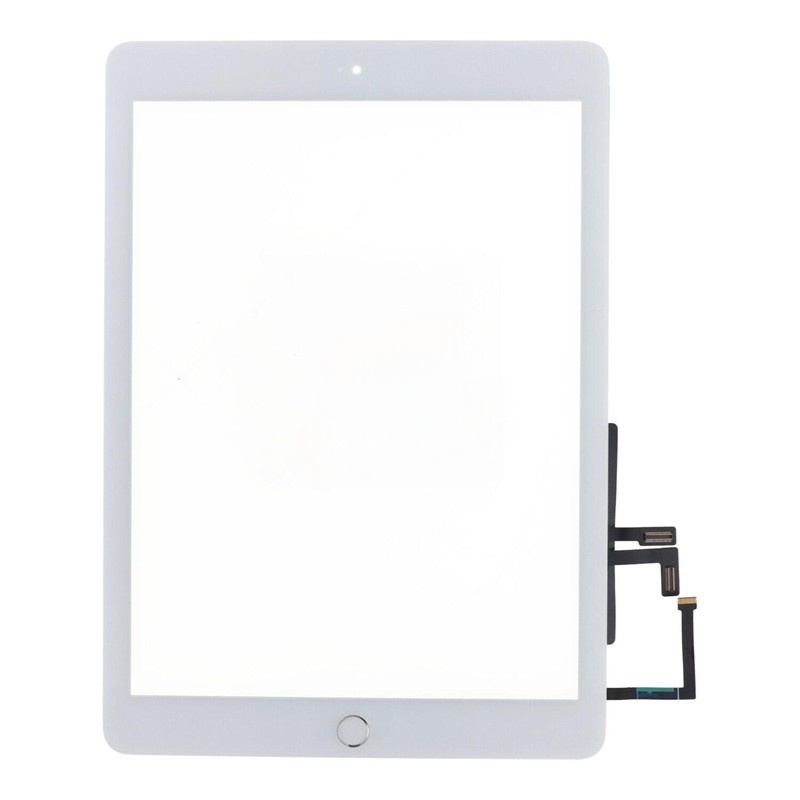 Touch Screen + Touch Screen Adhesive with Gold Fingerprint Sensor Flex Cable for iPad 9.7 2017(iPad 5th) White HQ