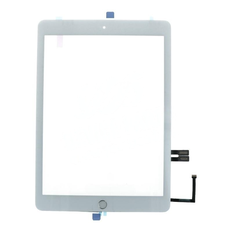 Touch Screen + Touch Screen Adhesive with Fingerprint Sensor Flex Cable for iPad 9.7 2018(iPad 6th) White HQ