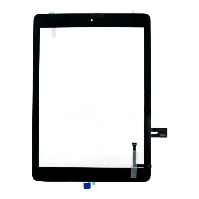 Touch Screen + Touch Screen Adhesive with Fingerprint Sensor Flex Cable for iPad 9.7 2018(iPad 6th) Black HQ