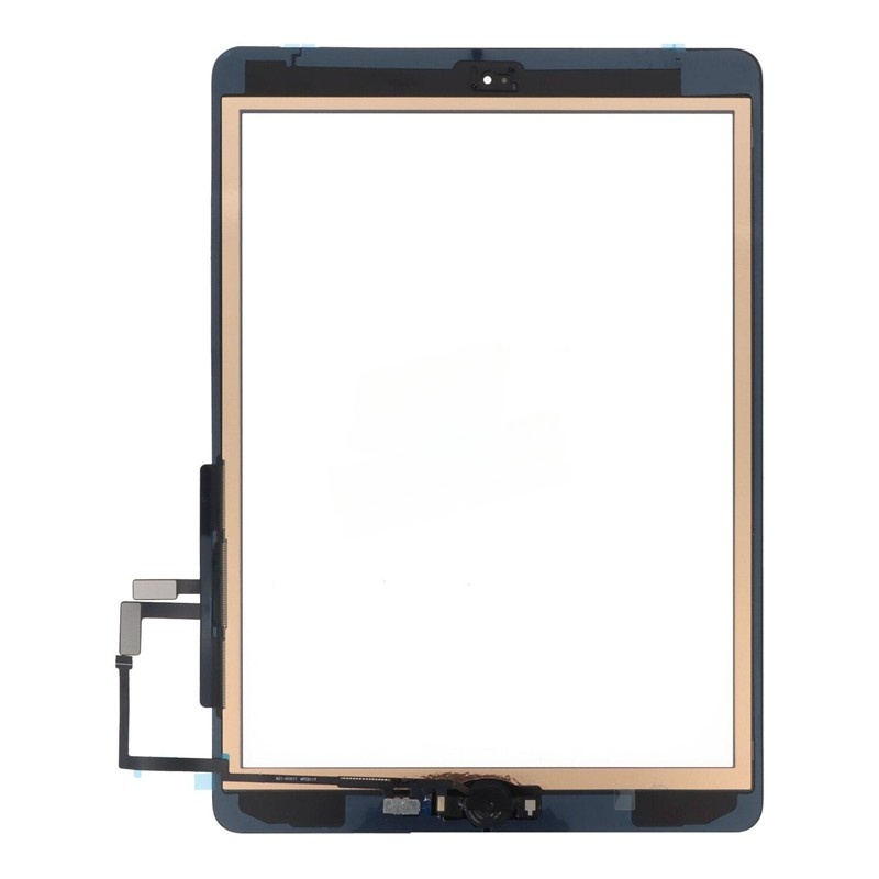 Touch Screen + Touch Screen Adhesive with Fingerprint Sensor Flex Cable for iPad 9.7 2017(iPad 5th) Black HQ