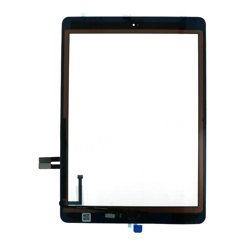 Touch Screen + Touch Screen Adhesive with Fingerprint Sensor Flex Cable for iPad 9.7 2018(iPad 6th) Black HQ