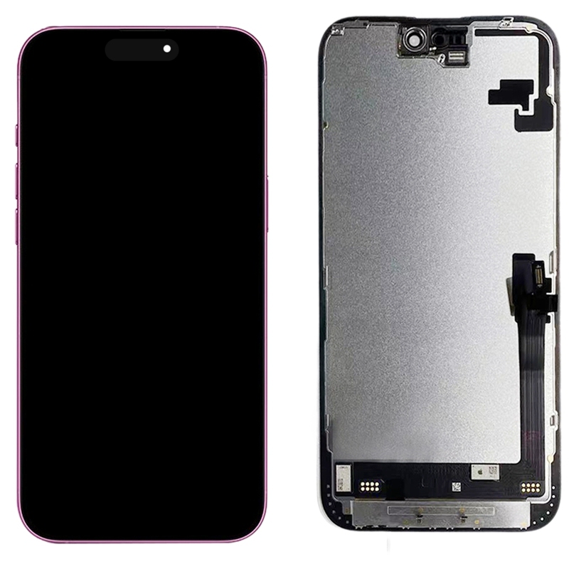 Screen Replacement with Proximity Light Sensor Flex Cable for iPhone 16 Pro Max Diagnosable Black Service Pack