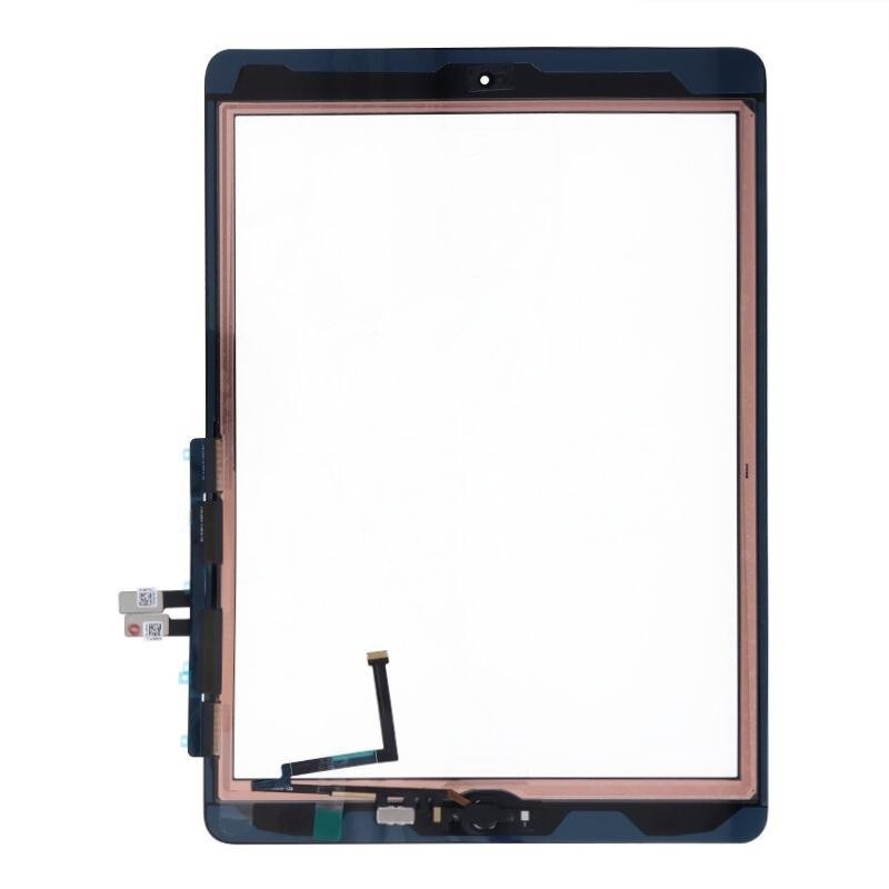 Touch Screen + Touch Screen Adhesive with Fingerprint Sensor Flex Cable for iPad 9.7 2018(iPad 6th) Black OEM