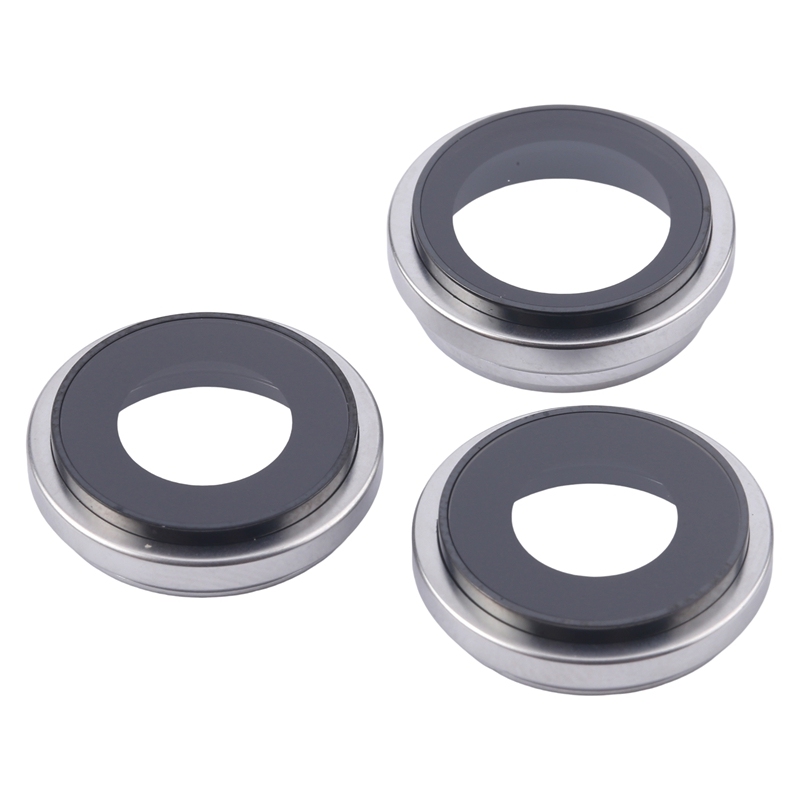 For iPhone 16 Pro Max 3pcs/Set Camera Lens Cover (Black)