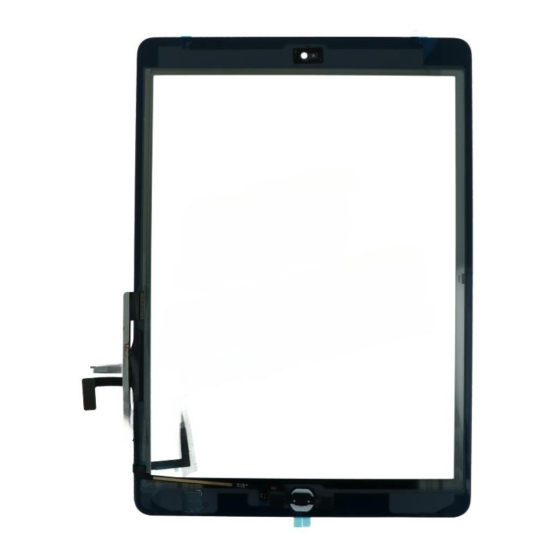 Touch Screen + Touch Screen Adhesive with Home Button Flex Cable for iPad Air White HQ