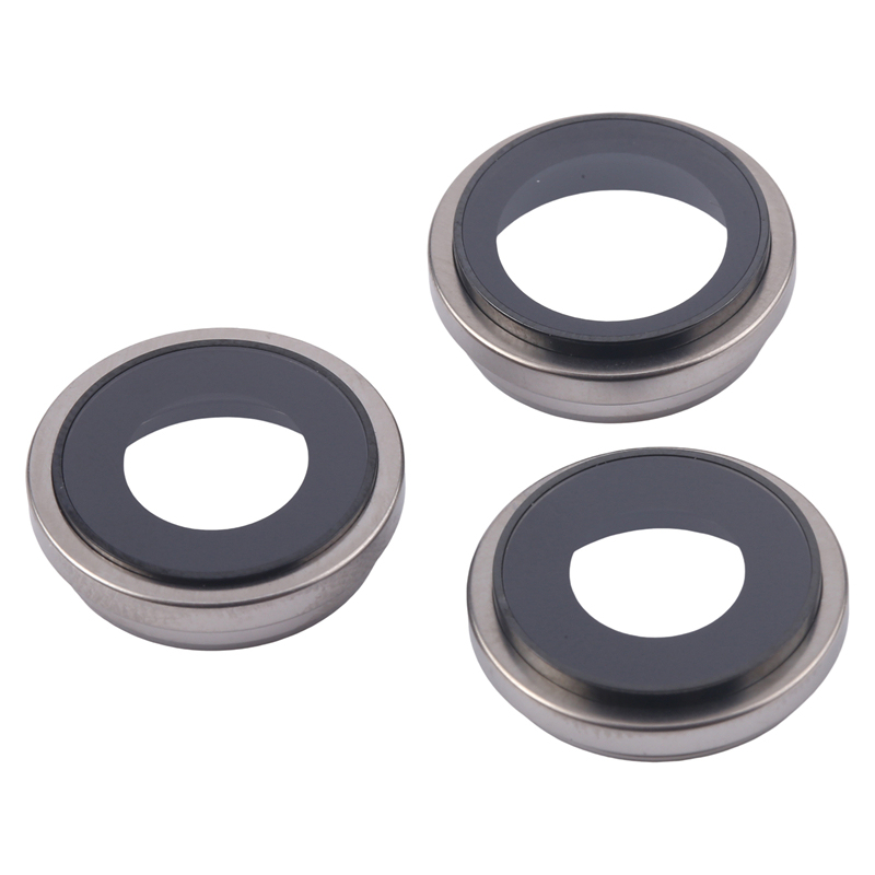 For iPhone 16 Pro Max 3pcs/Set Camera Lens Cover (Black)