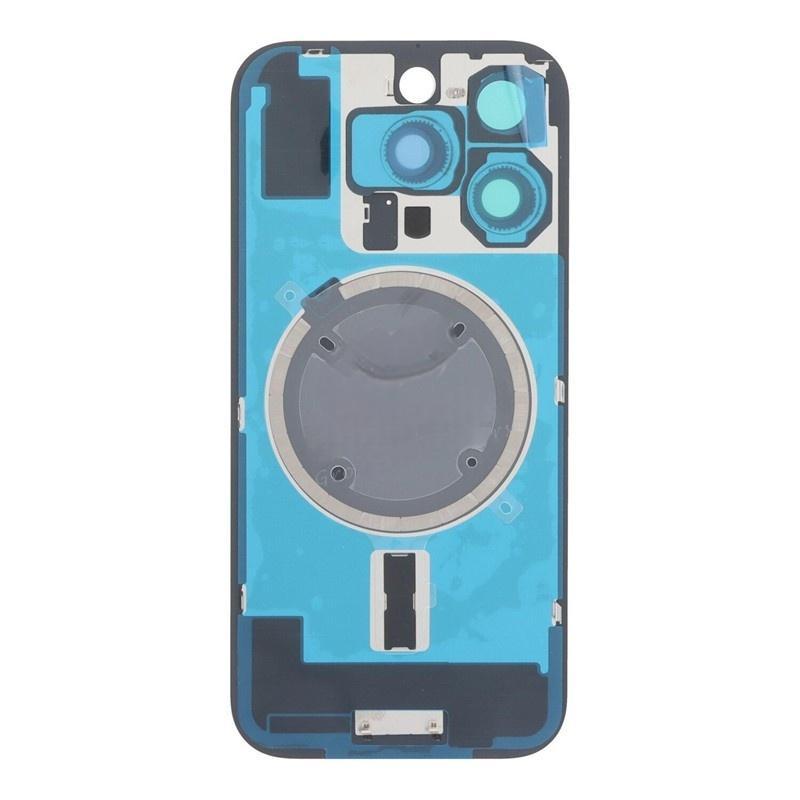 Big Hole Back glass+ Back Camera Lens and Bezel with Magnetism Ring+Metal Plate for iPhone 16 Pro  Natural Titanium HQ