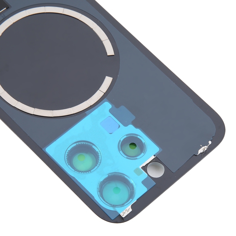Back Glass+Back Camera Lens and Bezel with Magnetism Ring+Metal Plate for iPhone 16 Pro Max White OEM