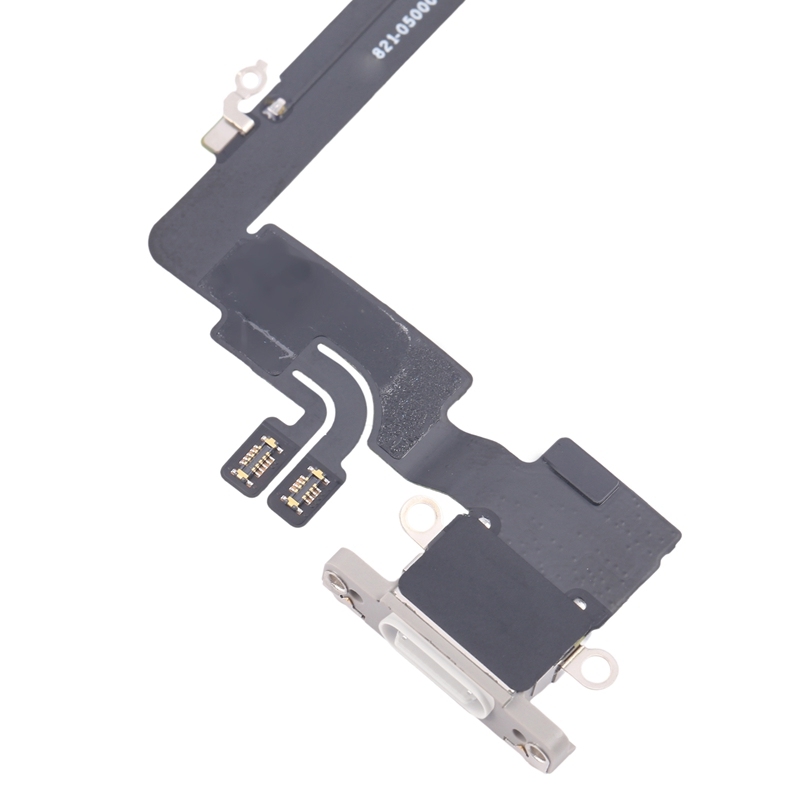 Charging Port Flex Cable for iPhone 16 Pro Max White  Original Pulled