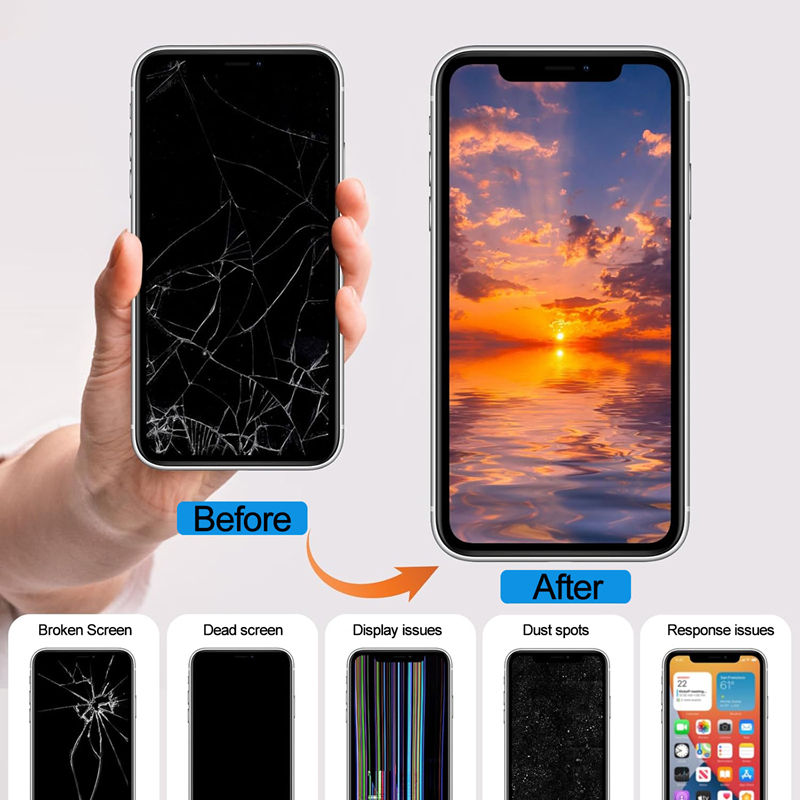Screen Replacement for iPhone 16 Pro ZY Black Titanium Incell