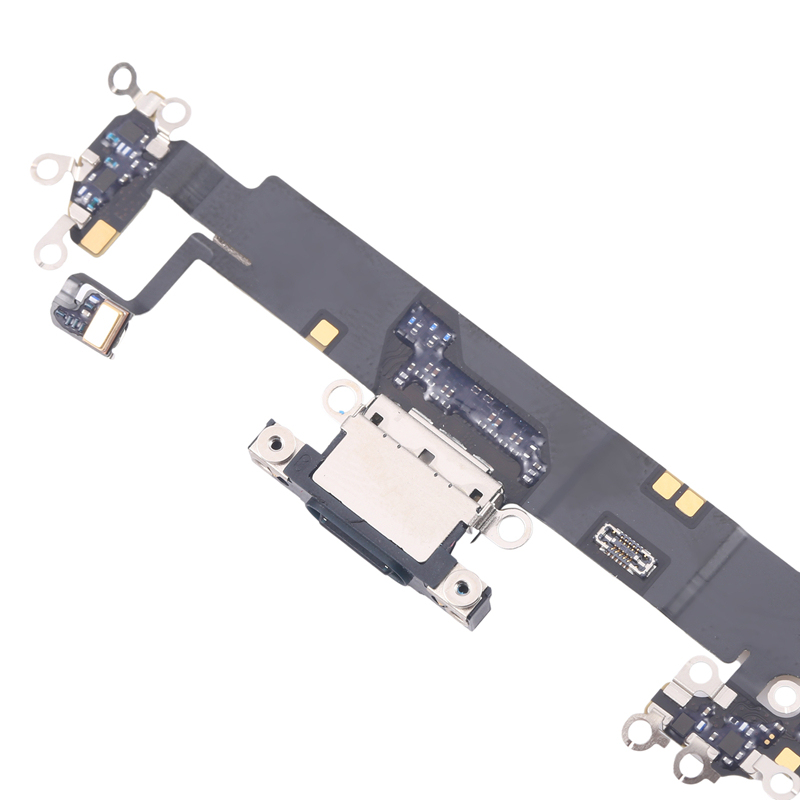 Charging Port Flex for iPhone 16 Plus Black HQ